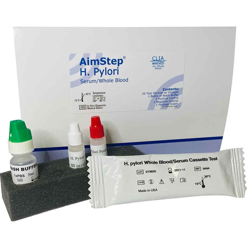 Test H. Pylori Clia Waived For Whole Blood AimStep® by Germaine Laboratories  ID 33070